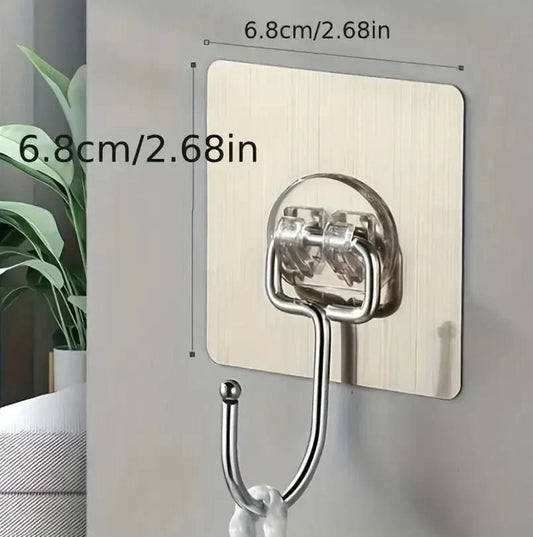 Heavy Duty Wall Hooks-Silver Edition
