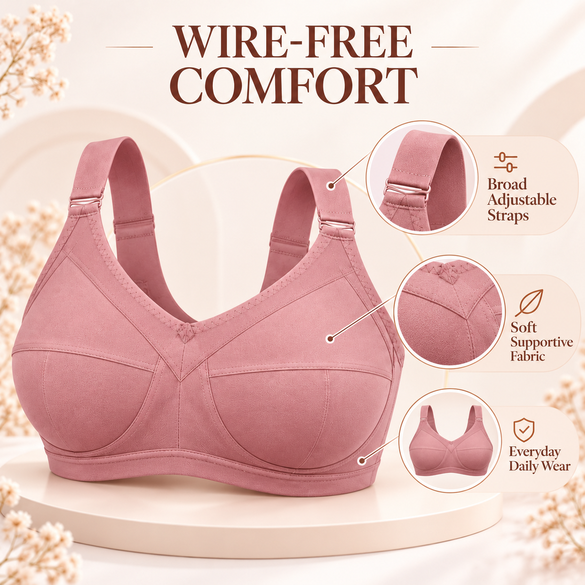 Full Coverage support Bras for Women (Buy 1 Get 2 Free)