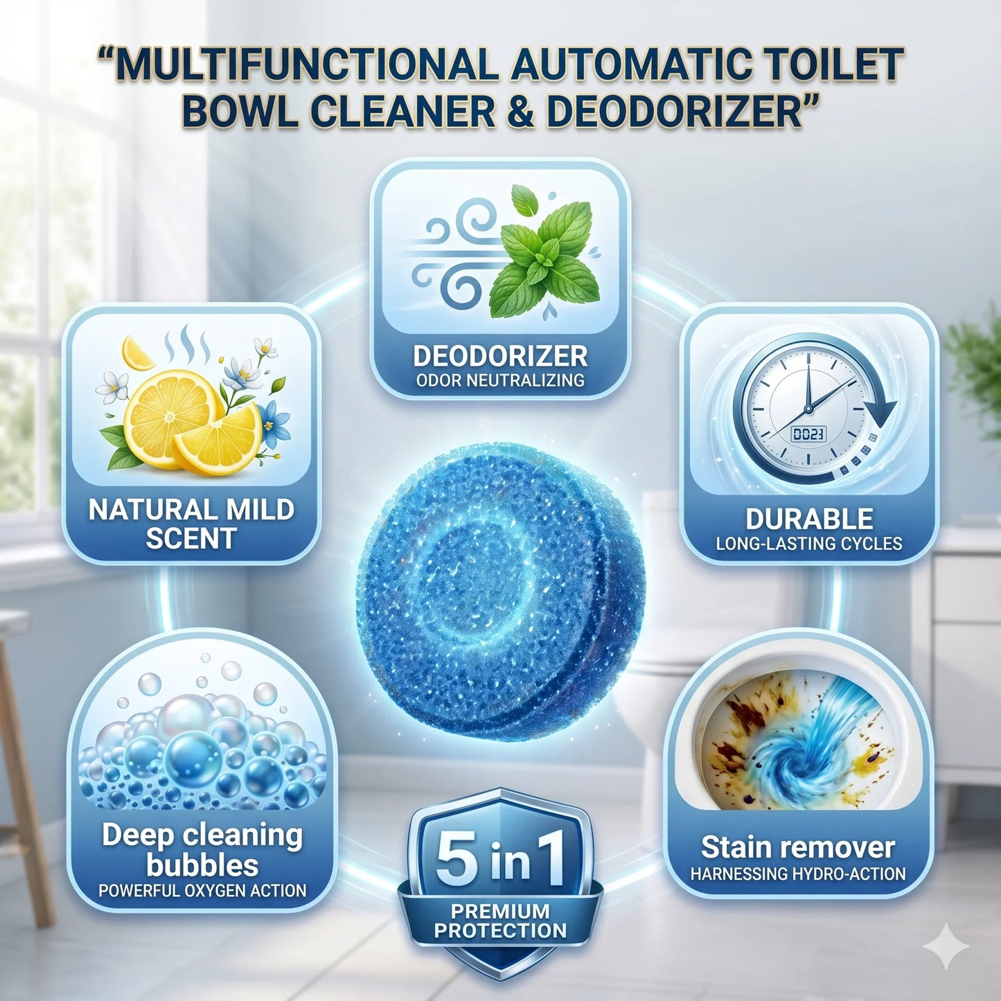 Automatic Toilet Bowl Cleaner Tablets