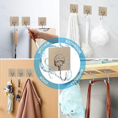 Heavy Duty Wall Hooks-Silver Edition