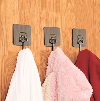 Heavy Duty Wall Hooks-Silver Edition
