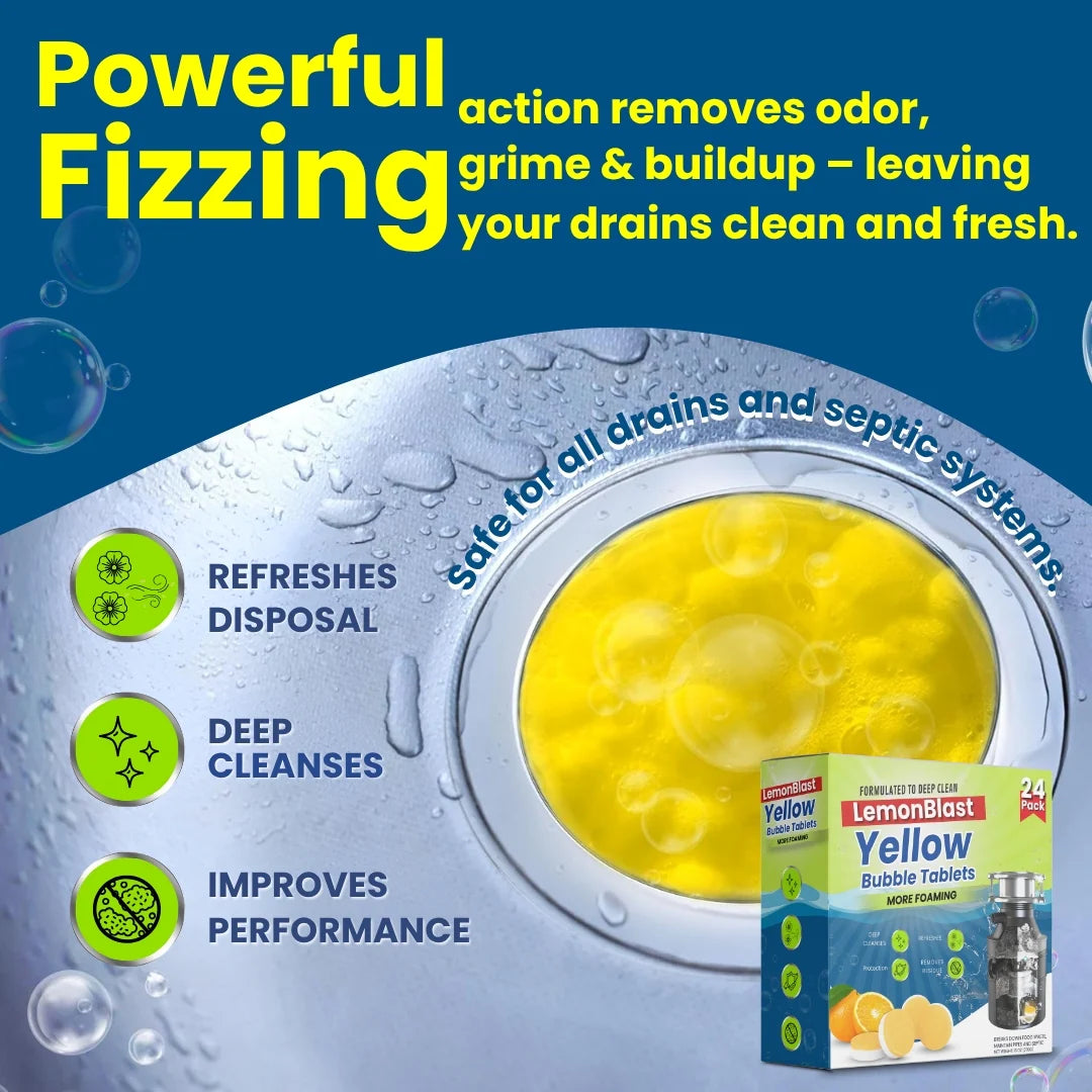 🍋 LemonBlast™ Yellow Bubble Tablets